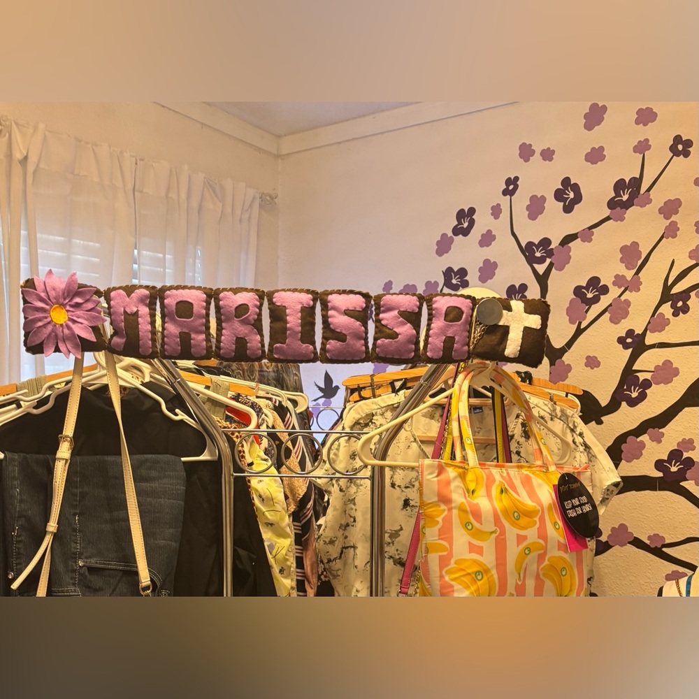 COPY - Purple and Brown Custom Name Decor